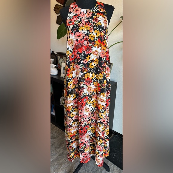 Natural Life Colorful Floral Maxi Dress Size XS Small - Picture 1 of 6
